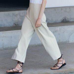 Zara Cropped Wide-Leg Pants Size XXL NWT